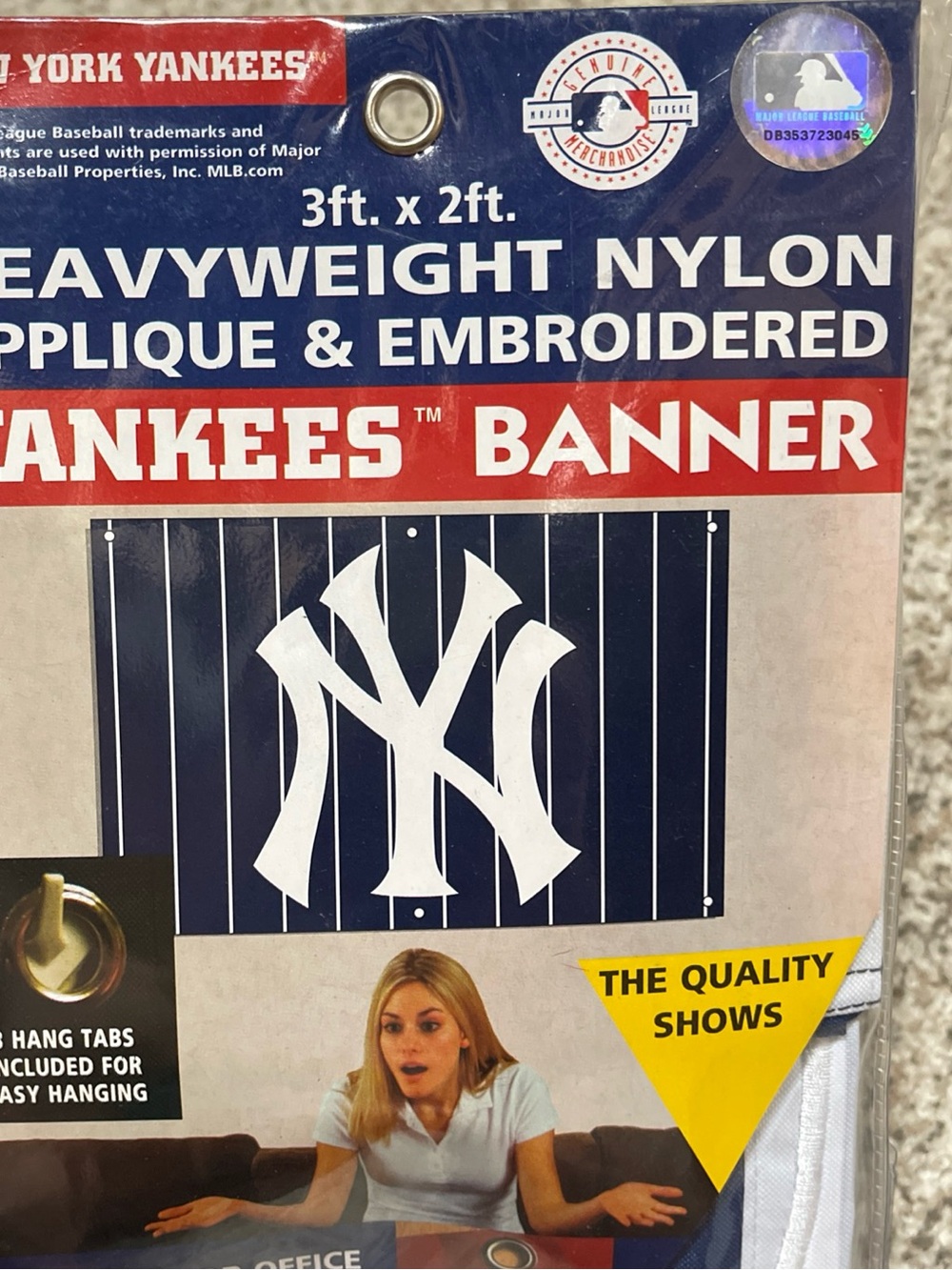 MLB New York Yankees Navy White Red Banner